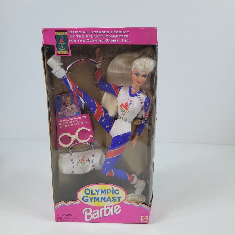 Barbie Olympic Gymnast 1996 Atlanta Games Doll Collectible Mattel Vintage 90s
